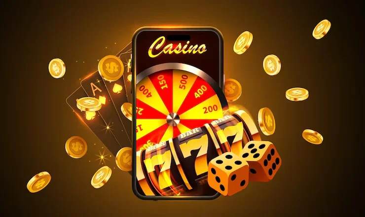 Sophisticated player surrounded by gold coins against a glowing neon backdrop — classic D880 luxury for BD.